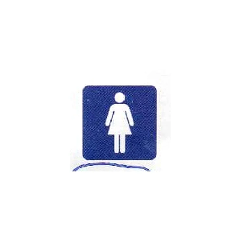 Calcomanía de sanitario para mujer.